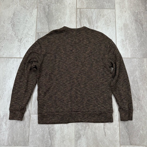 Express Brown and Black Melange Crewneck Sweater - Picture 2 of 4